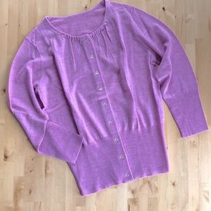 NWOT Pink Wool Cardigan